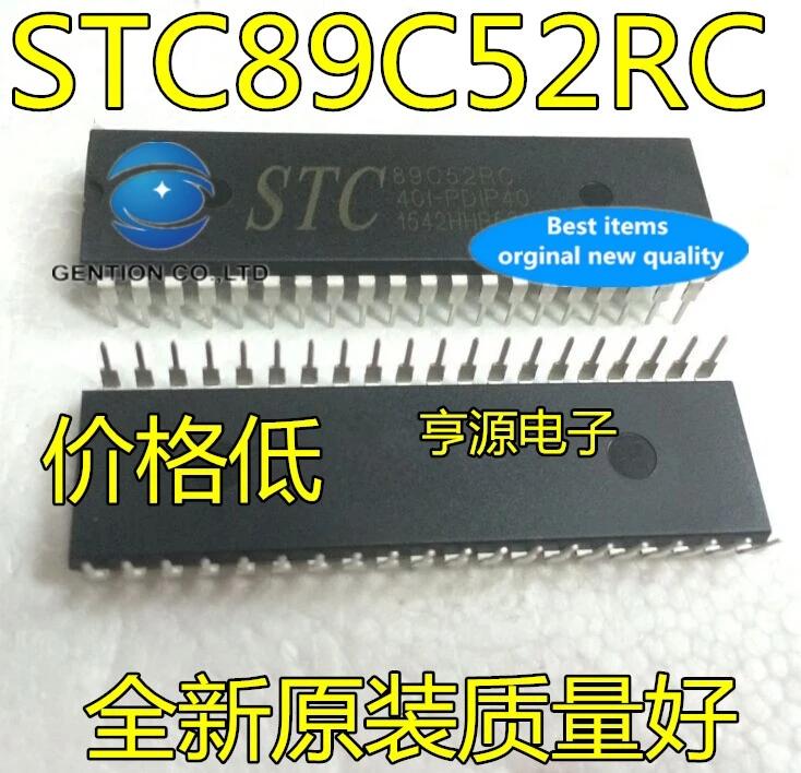 5PCS STC89C52RC STC89C52RC-40I-PDIP40 40 Ʈ   100% ű  